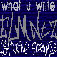 Picture for song 'What U Write' by artist 'ELMNTz'
