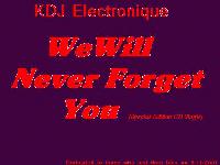 Picture for song 'We Will Never Forget You' by artist 'KDJ Electronique'