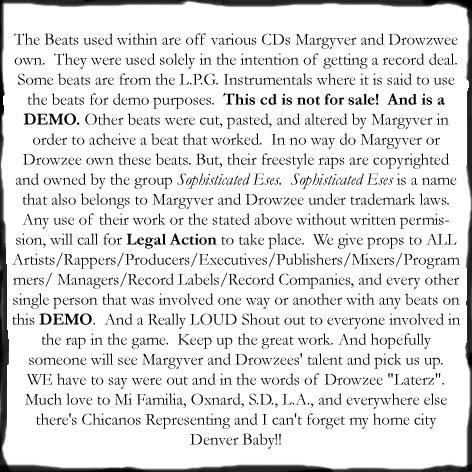 Picture for song '!Kick Rocks!!! a.k.a. Phuck the L.P.G's' by artist 'Sophisticated Eses'