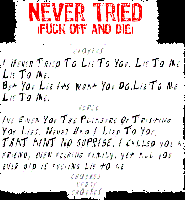 Picture for song 'Never Tried' by artist 'The Deviant Punx'