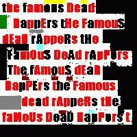 Picture for song 'Ritual Bomb 666' by artist 'The Famous Dead Rappers'