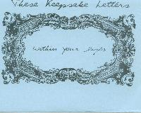 Picture for song 'Feels So Right (with you here tonight)' by artist 'These Keepsake Letters'