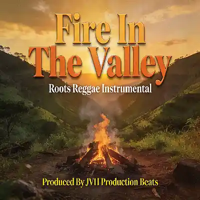Picture for song 'Fire In The Valley - Roots Reggae Beat (68Bpm)' by artist 'JVH Production Beats'