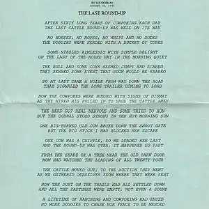 Picture for song 'The Last Round-Up' by artist 'paul gorman and the hypnotist collectors'