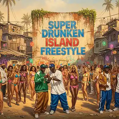 Picture for song 'Super Drunken Island Freestyle' by artist 'KALIF NUUZ 2 DIVINE ORDER'