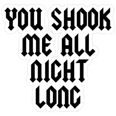 Picture for song 'Shook me all night long' by artist 'Radwan xman'