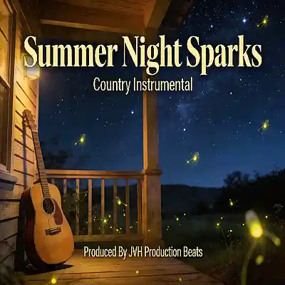 Picture for song 'Summer Night Sparks - Country Beat (114Bpm)' by artist 'JVH Production Beats'