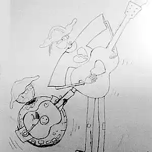 Picture for song 'shaking metal droid' by artist 'tichphillips'