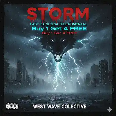Picture for song 'STORM Fast Dark Trap Instrumental (BOGO Sale)' by artist 'West Wave Collective'