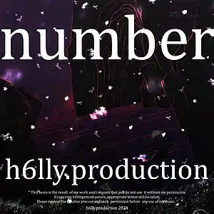 Picture for song 'number' by artist 'h6lly.production'