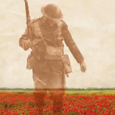 Picture for song 'soldiersfield with narration' by artist 'john vaughan'