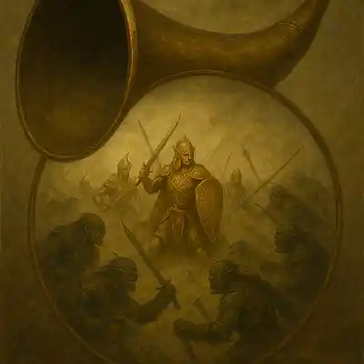 Picture for song 'Kriegshorn der Elfen(Warhorn of the Elves)' by artist 'TheBardsForge'