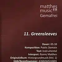 Picture for song '11 - Greensleeves (Chillout & Loungeversion)' by artist 'Ronny Matthes (Pianist)'
