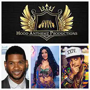 Picture for song '"ANYWHERE (YOU CAN GET IT)" BY USHER X BRUNO MARS ' by artist 'Hood Anthemz Productions'