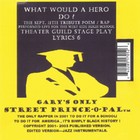 Picture for song 'sept 11th tribute what would a hero do?' by artist 'THE STREET PRINCEOPAL or PRINCE-O-PAL'