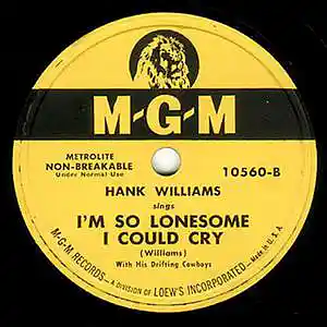 Picture for song 'I'm So Lonesome I Could Cry' by artist 'Chris Baker'