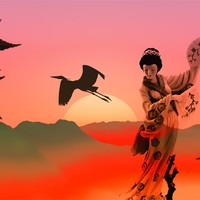 Picture for song 'Asian Type Rap Hip-Hop Beat Geisha' by artist 'Purple Six Beats'