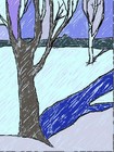Picture for song 'The blue shadow of the tree on the snow' by artist 'varvara.jdanova'