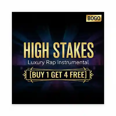 Picture for song 'HIGH STAKES Luxury Rap Instrumental (125 BPM) [B' by artist 'West Wave Collective'