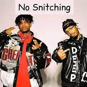 Picture for song 'No Snitching - DARK 21 Savage Type Beat WAV' by artist 'R.Beatz'