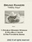 Picture for song 'His Favorite Song' by artist 'Bruno Ranieri'