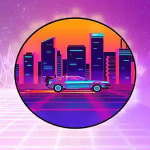 Picture for song 'Trippy Hard 808 Type Rap Beat - Retro' by artist 'Purple Six Beats'