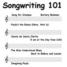 Picture for song 'Paula's the Bossa (Nova, that is)' by artist 'My New Hobby'