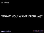 Picture for song 'Source - What You Want From Me' by artist 'Sourcez'