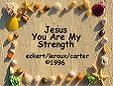 Picture for song 'JESUS YOU ARE MY STRENGTH' by artist 'Spud Martin sample'