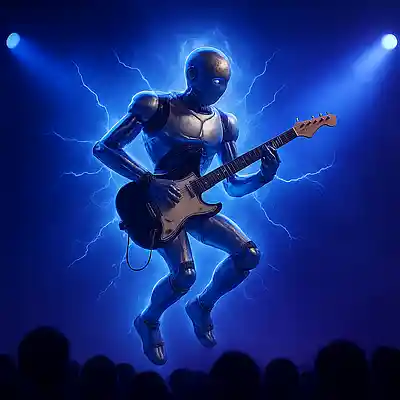 Picture for song 'CYBER ROCKSTAR' by artist 'MOJI4R'