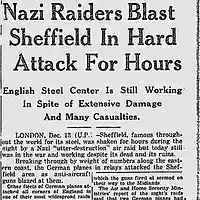 Picture for song 'blitz night at Hadfields works' by artist 'Granddad George'