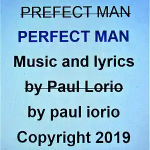 Picture for song '"Perfect Man," by paul iorio...' by artist 'Paul Iorio'