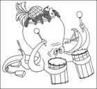 Picture for song 'Farting in an enclosed dungeon of 1000 Drummers' by artist 'CHEDDAR AND ONION'