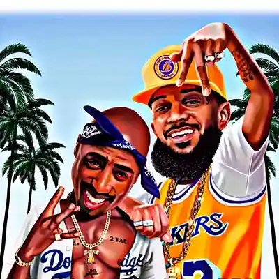 Song picture of 'A Cali Love Thang Nipsey Hussle X 2Pac Free DL'
