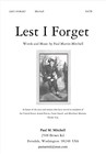 Picture for song 'Lest I Forget' by artist 'Marty Mitchell'
