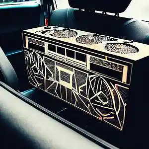 Picture for song 'Boombox in the Uber' by artist 'Koshiz'