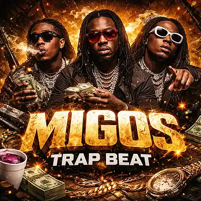Picture for song 'Migos Type Beat - Velvet Skyline - Trap 2026' by artist 'KodexBeatz'