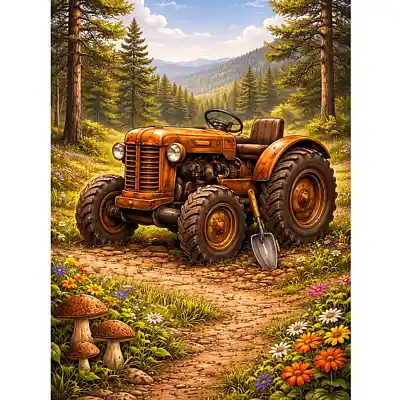 Picture for song 'Tracteur orange' by artist 'The Garden Trailors'