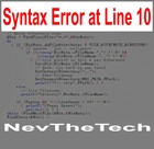Picture for song 'Syntax Error at Line 10' by artist 'NevTheTech'