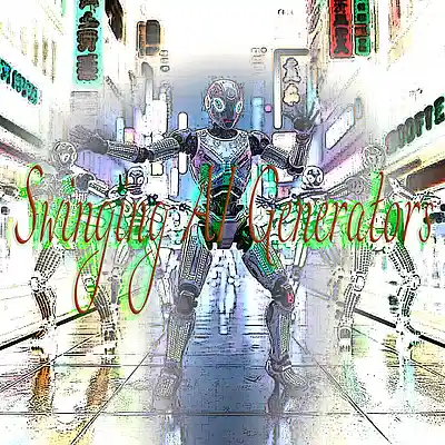 Picture for song 'Swinging AI Generators' by artist 'Fusion Juice'