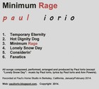 Picture for song 'MINIMUM RAGE' by artist 'Paul Iorio'