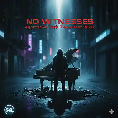 Picture for song 'NO WITNESSES Aggressive Dark Piano Beat' by artist 'West Wave Collective'