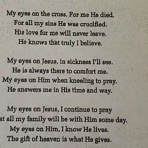 Picture for song 'Eyes on Jesus' by artist 'O5MO515'