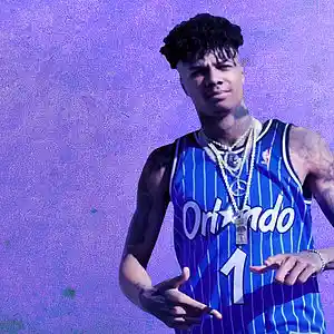 Picture for song 'Blueface Type Beat Instrumental - BloccBoi' by artist 'Purple Six Beats'