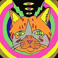 Picture for song 'Trippy Psychedelic Tribal Type Rap Beat - Cat Eyes' by artist 'Purple Six Beats'