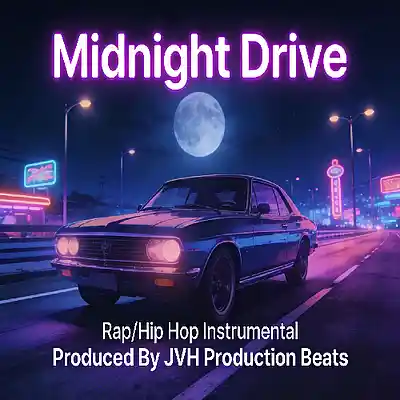 Picture for song 'Midnight Drive - Rap/Hip Hop Beat (110Bpm)' by artist 'JVH Production Beats'