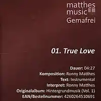 Picture for song '01 True Love Ronny Matthes' by artist 'Ronny Matthes (Pianist)'