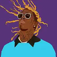 Picture for song 'thuggin' by artist 'revolutionary vision beats'