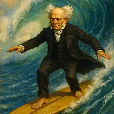 Picture for song 'Schopenhauer Surfs' by artist 'Pete Moss and the Weed Wackers'