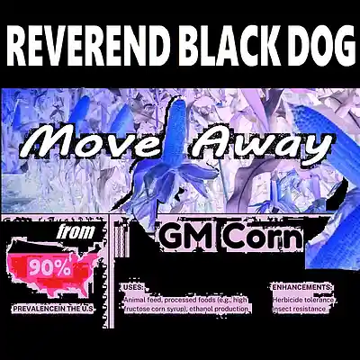 Picture for song 'Move Away (from GMO corn!) XLFI 10/9/25' by artist 'Reverend Black Dog'